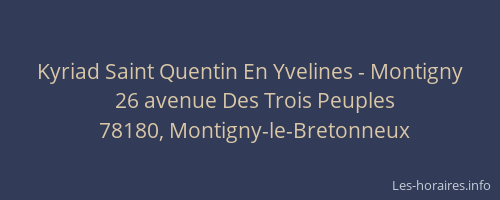 Kyriad Saint Quentin En Yvelines - Montigny