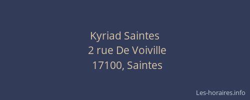 Kyriad Saintes