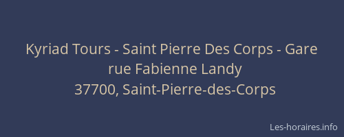 Kyriad Tours - Saint Pierre Des Corps - Gare
