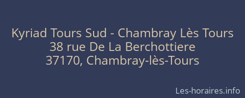 Kyriad Tours Sud - Chambray Lès Tours