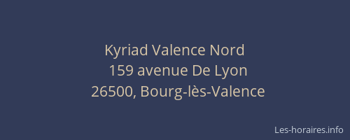 Kyriad Valence Nord