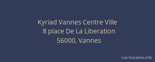Kyriad Vannes Centre Ville