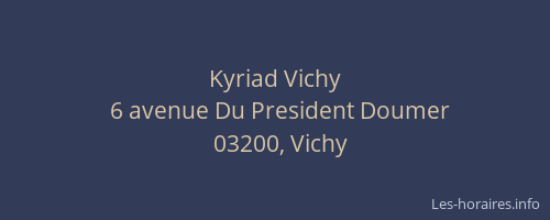Kyriad Vichy