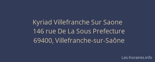 Kyriad Villefranche Sur Saone