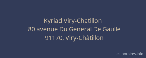 Kyriad Viry-Chatillon
