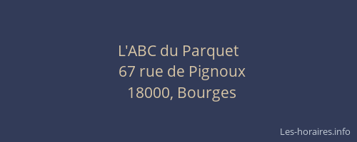 L'ABC du Parquet