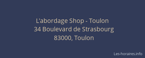 L'abordage Shop - Toulon