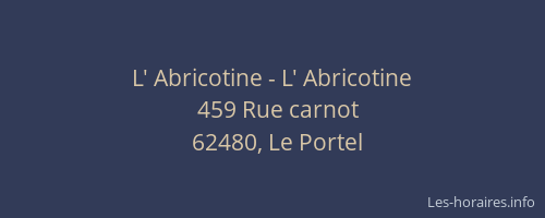 L' Abricotine - L' Abricotine