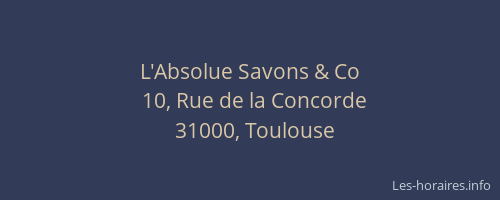 L'Absolue Savons & Co