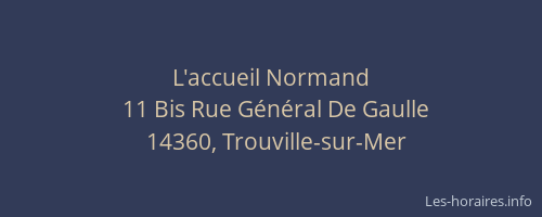 L'accueil Normand