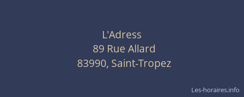 L'Adress