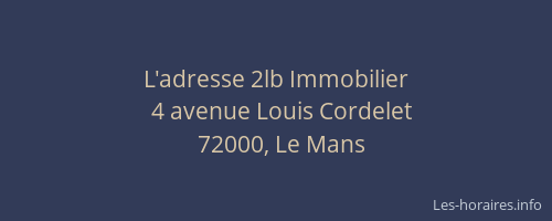 L'adresse 2lb Immobilier