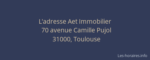 L'adresse Aet Immobilier