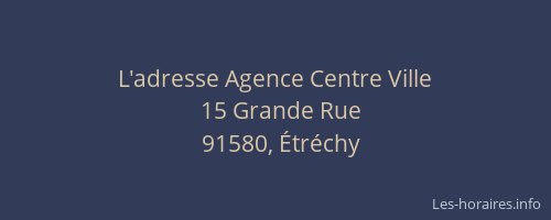 L'adresse Agence Centre Ville