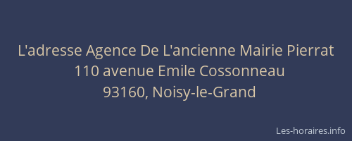 L'adresse Agence De L'ancienne Mairie Pierrat