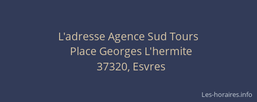 L'adresse Agence Sud Tours