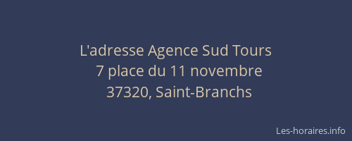 L'adresse Agence Sud Tours