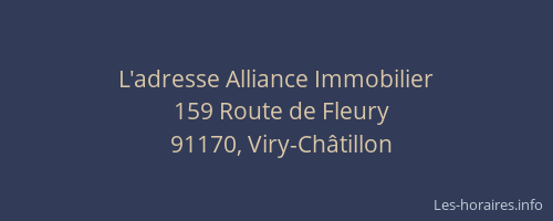 L'adresse Alliance Immobilier