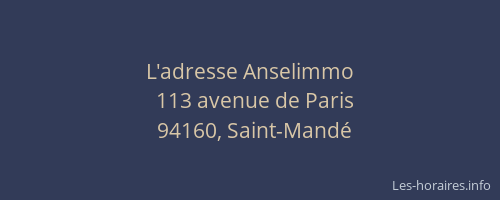 L'adresse Anselimmo