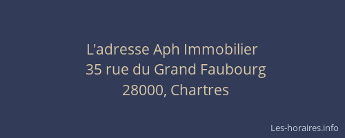 L'adresse Aph Immobilier
