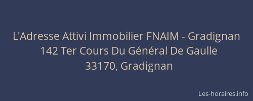 L'Adresse Attivi Immobilier FNAIM - Gradignan
