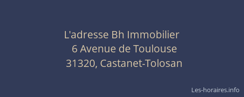 L'adresse Bh Immobilier