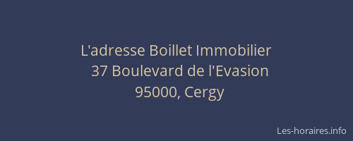 L'adresse Boillet Immobilier