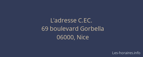 L'adresse C.EC.