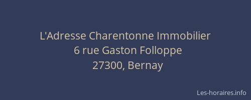 L'Adresse Charentonne Immobilier
