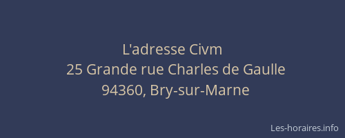 L'adresse Civm
