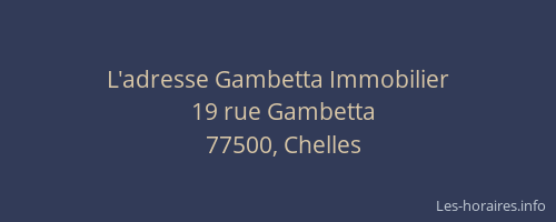 L'adresse Gambetta Immobilier