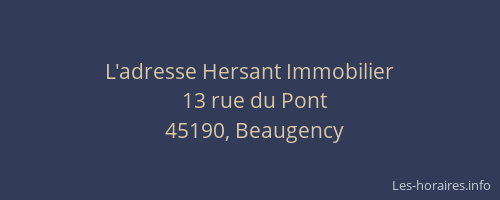 L'adresse Hersant Immobilier