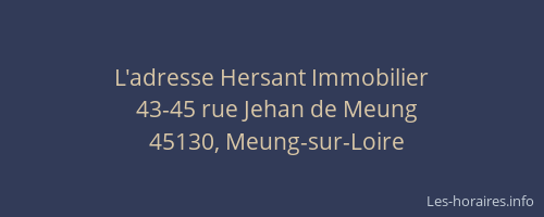 L'adresse Hersant Immobilier