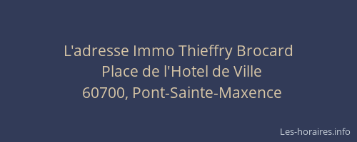 L'adresse Immo Thieffry Brocard