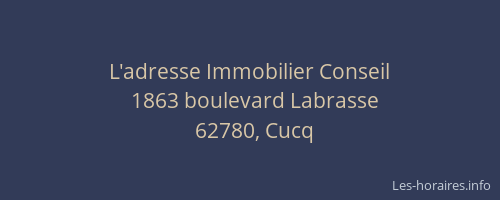 L'adresse Immobilier Conseil