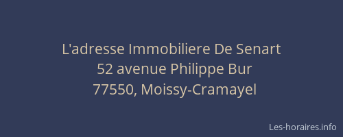 L'adresse Immobiliere De Senart