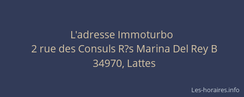 L'adresse Immoturbo