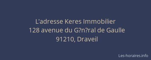 L'adresse Keres Immobilier
