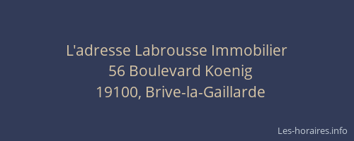 L'adresse Labrousse Immobilier