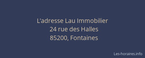 L'adresse Lau Immobilier