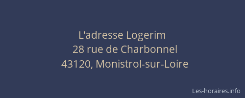 L'adresse Logerim