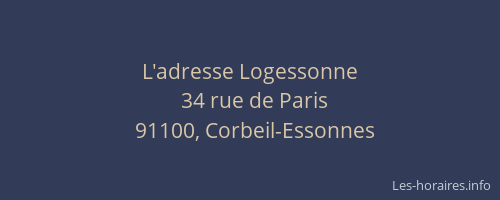 L'adresse Logessonne
