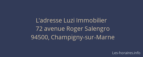 L'adresse Luzi Immobilier