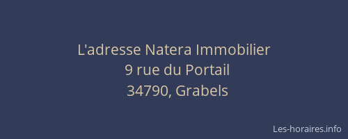 L'adresse Natera Immobilier