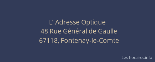 L' Adresse Optique