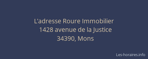 L'adresse Roure Immobilier