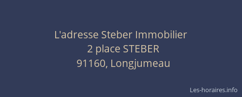 L'adresse Steber Immobilier
