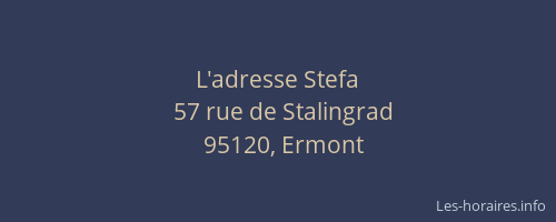 L'adresse Stefa