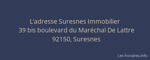 L'adresse Suresnes Immobilier