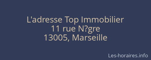 L'adresse Top Immobilier